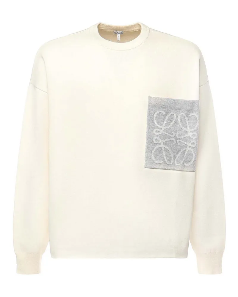 Loewe Rundhalspullover - Beige Beige
