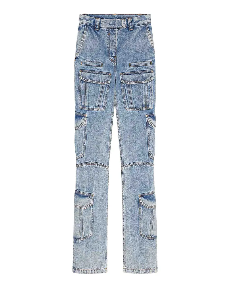 Givenchy Straight Leg Jeans - Hellblau Hellblau