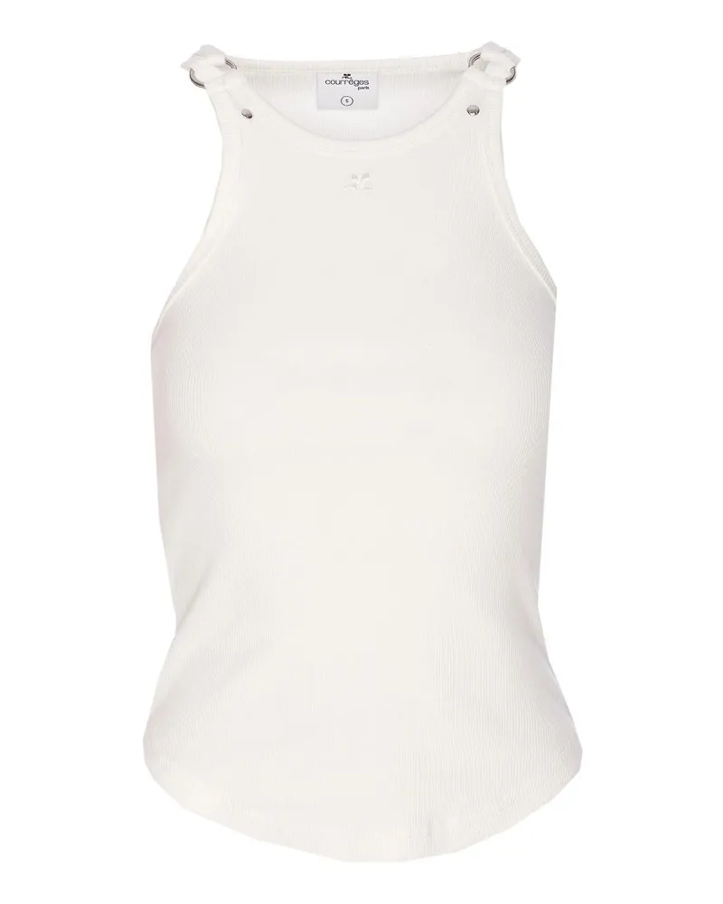 Courrèges Top - Weiß Weiß