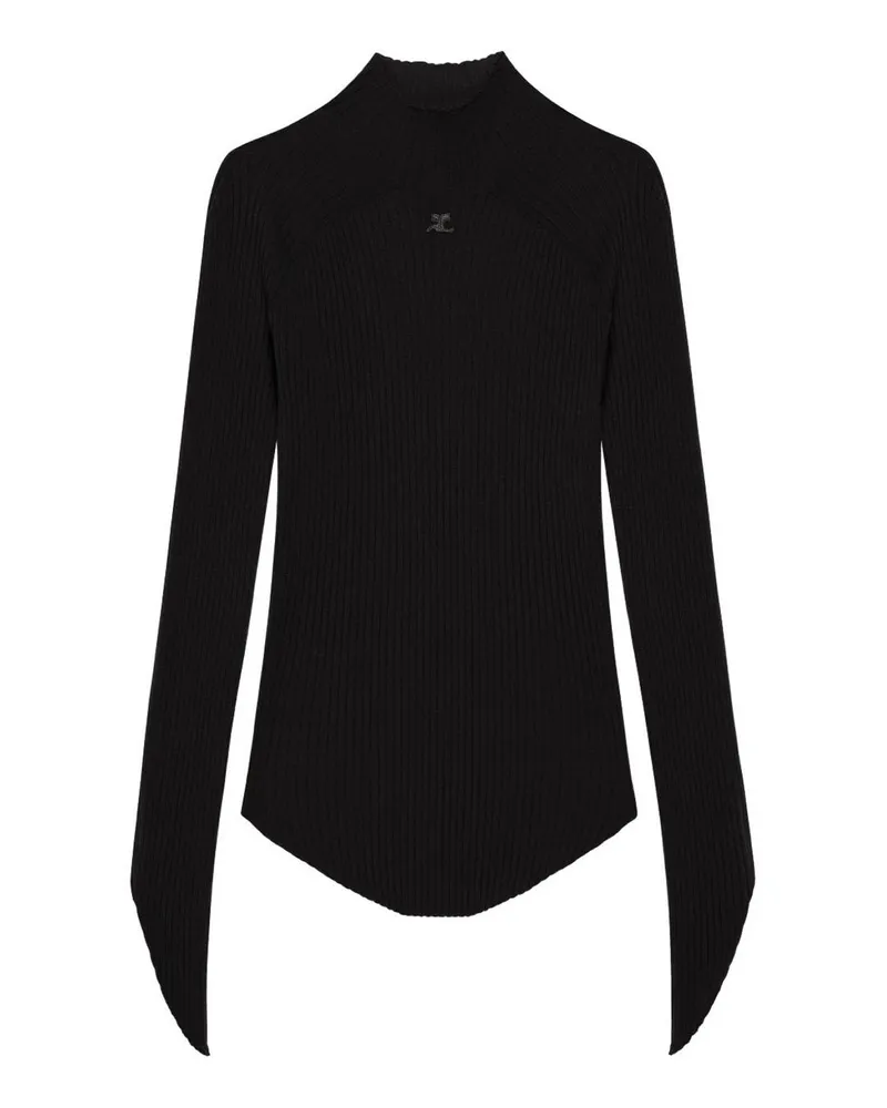 Courrèges Top - Schwarz Schwarz