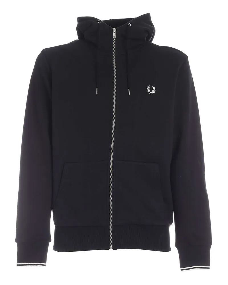 Fred Perry Sweatshirt - Schwarz Schwarz