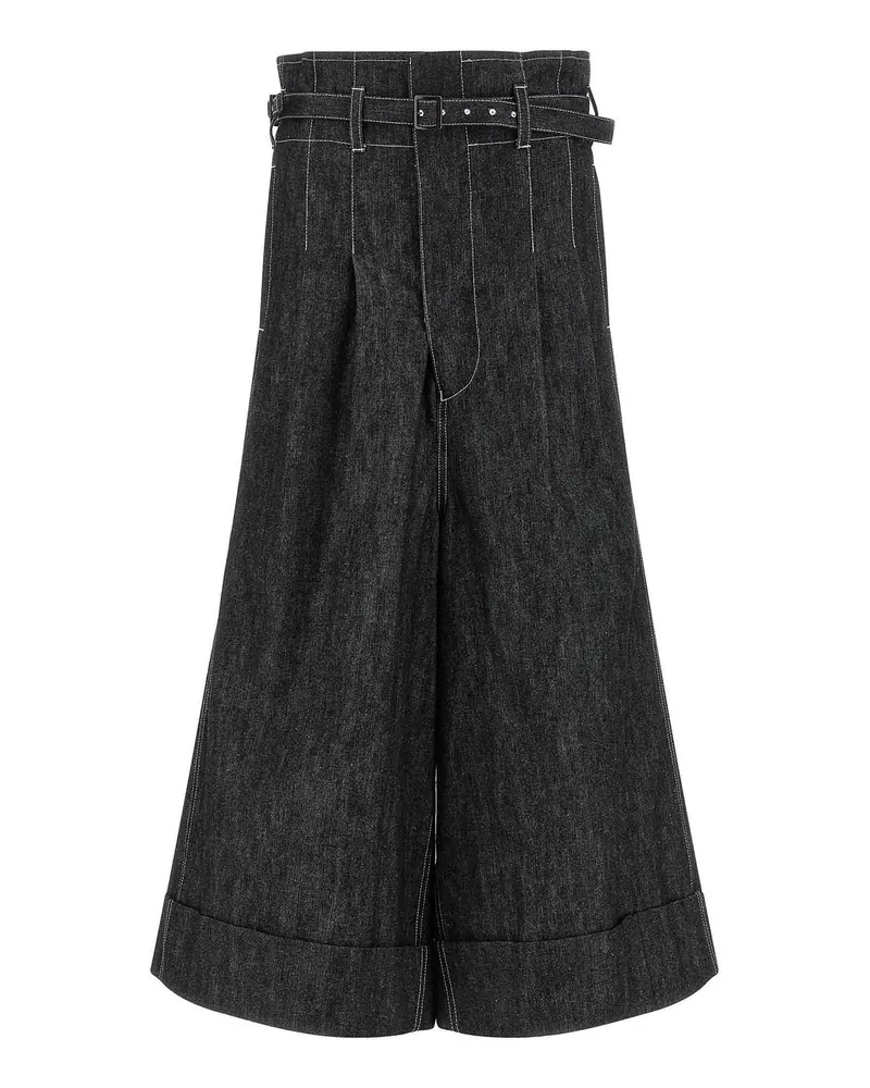 Junya Watanabe Schlagjeans - Schwarz Schwarz