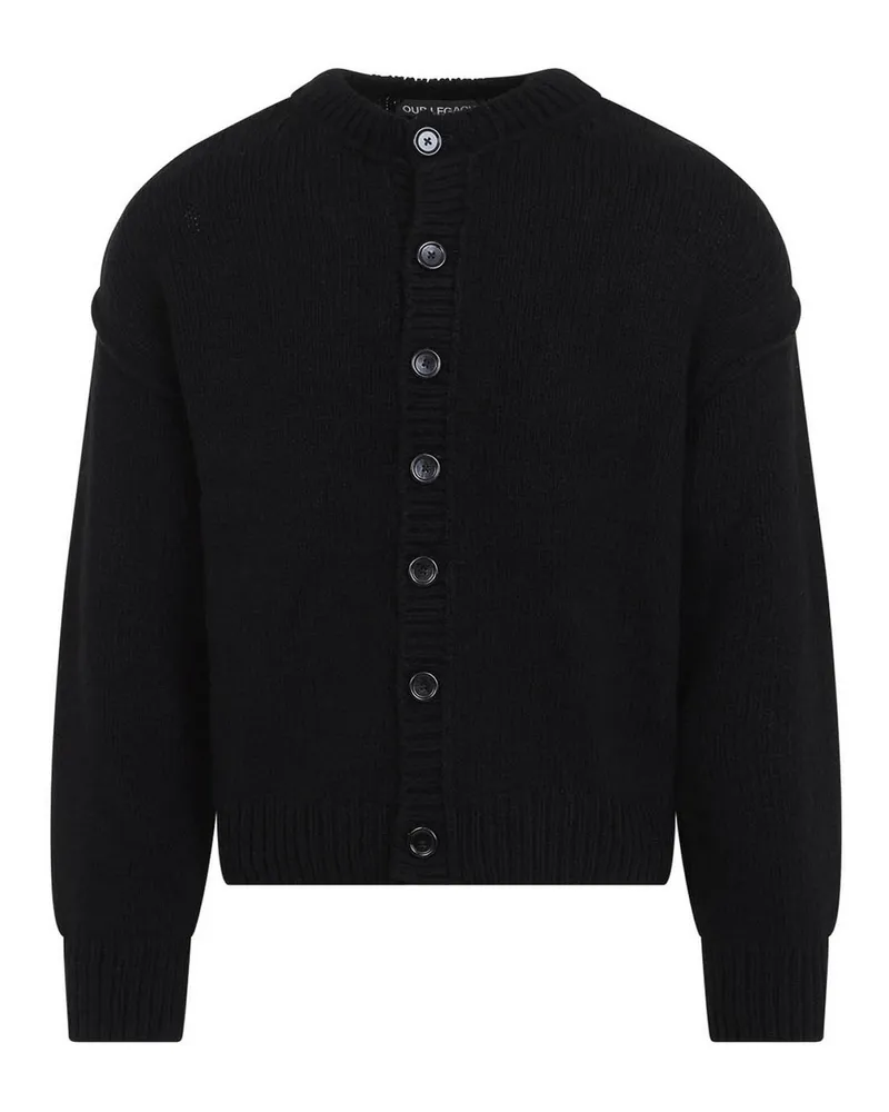Our Legacy Cardigan - Schwarz Schwarz