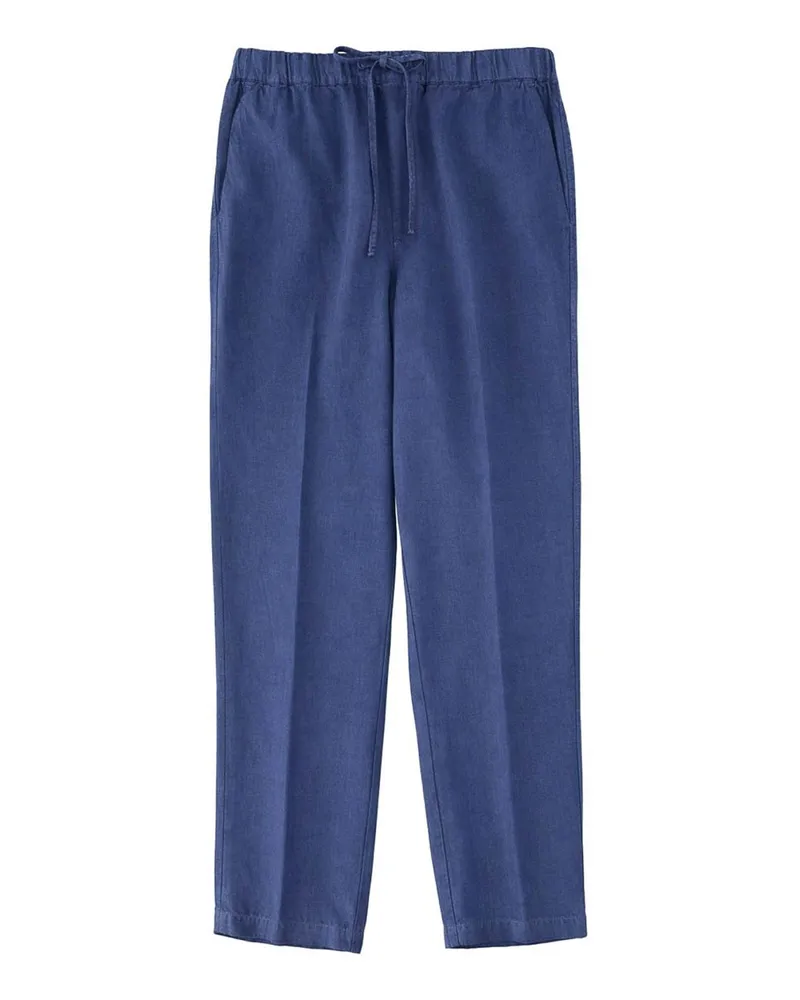 120% Lino Casual Hose - Blau Blau