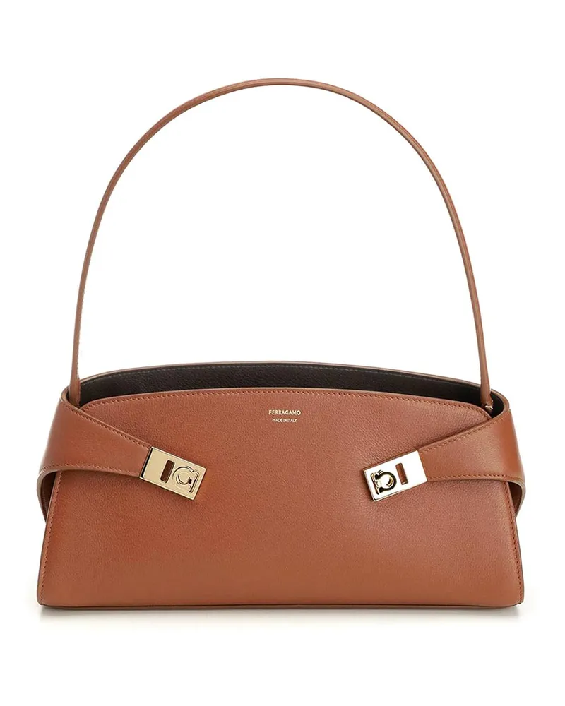 Ferragamo Schultertasche - Braun Braun