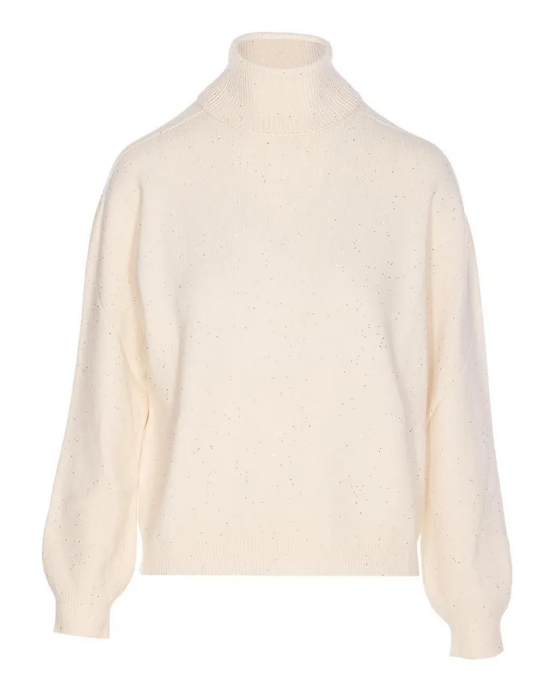 Liu Jo Rundhalspullover - Weiß Weiß