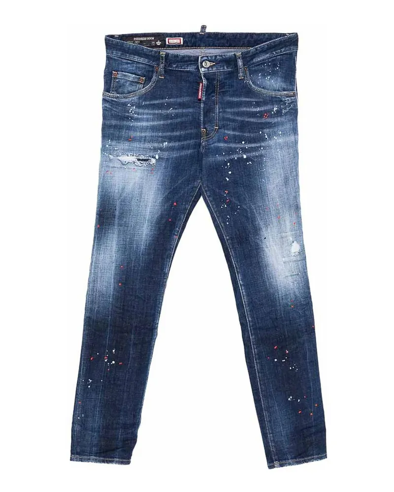 Dsquared2 Straight Leg Jeans - Blau Blau
