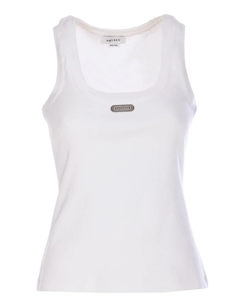 Alexander McQueen Top - Weiß Weiß