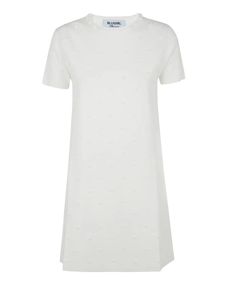 Blumarine Knielanges Kleid - Weiß Weiß