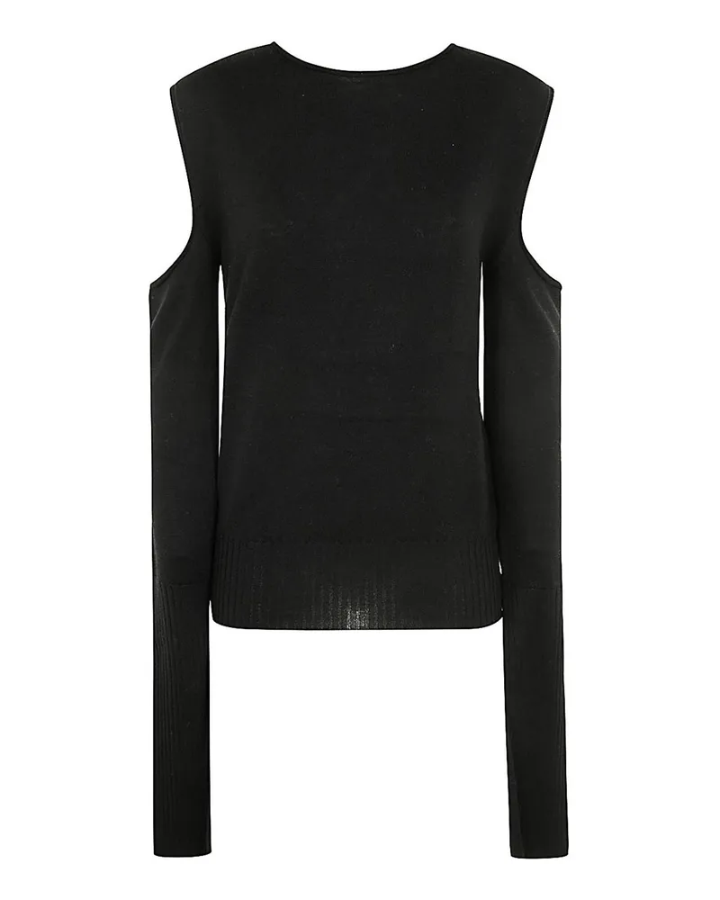 Rick Owens Rundhalspullover - Schwarz Schwarz