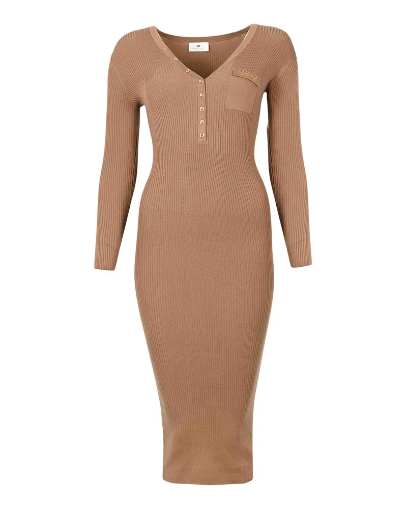 Elisabetta Franchi Knielanges Kleid - Braun Braun