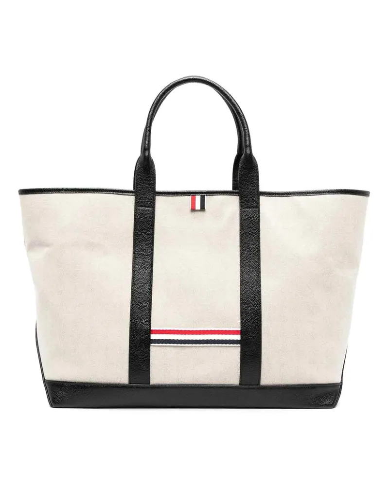 Thom Browne Shopper - Schwarz Schwarz