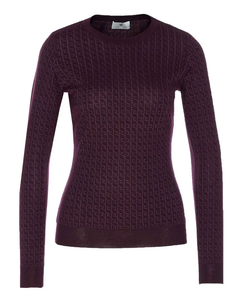 Elisabetta Franchi Rundhalspullover - Lila Lila