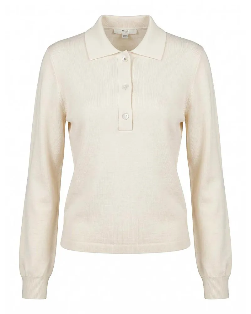 Malo Rollkragenpullover - Weiß Weiß