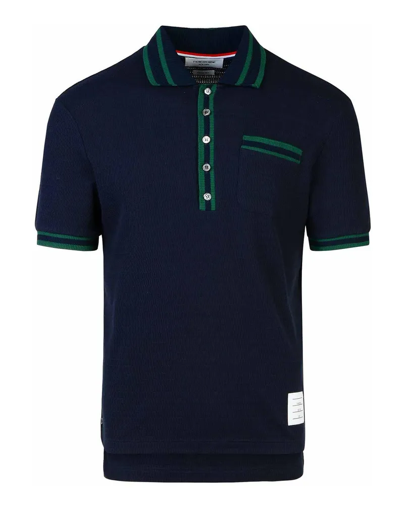 Thom Browne Poloshirt - Dunkelblau