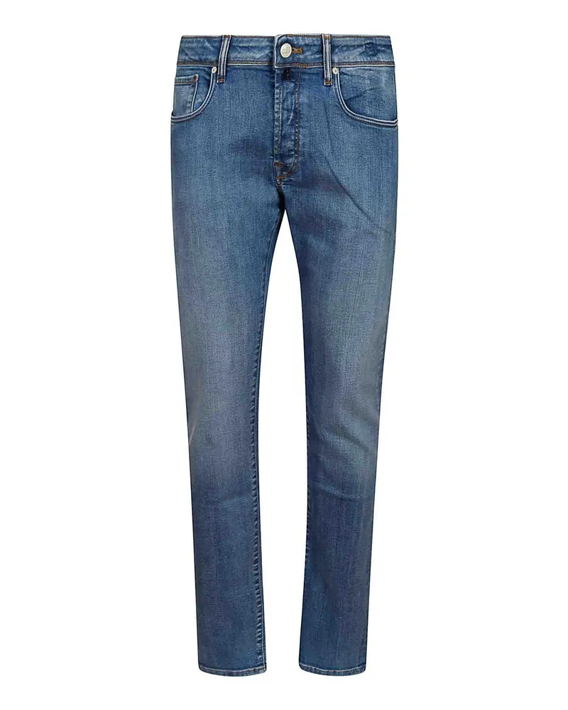 Incotex Straight Leg Jeans - Blau Blau