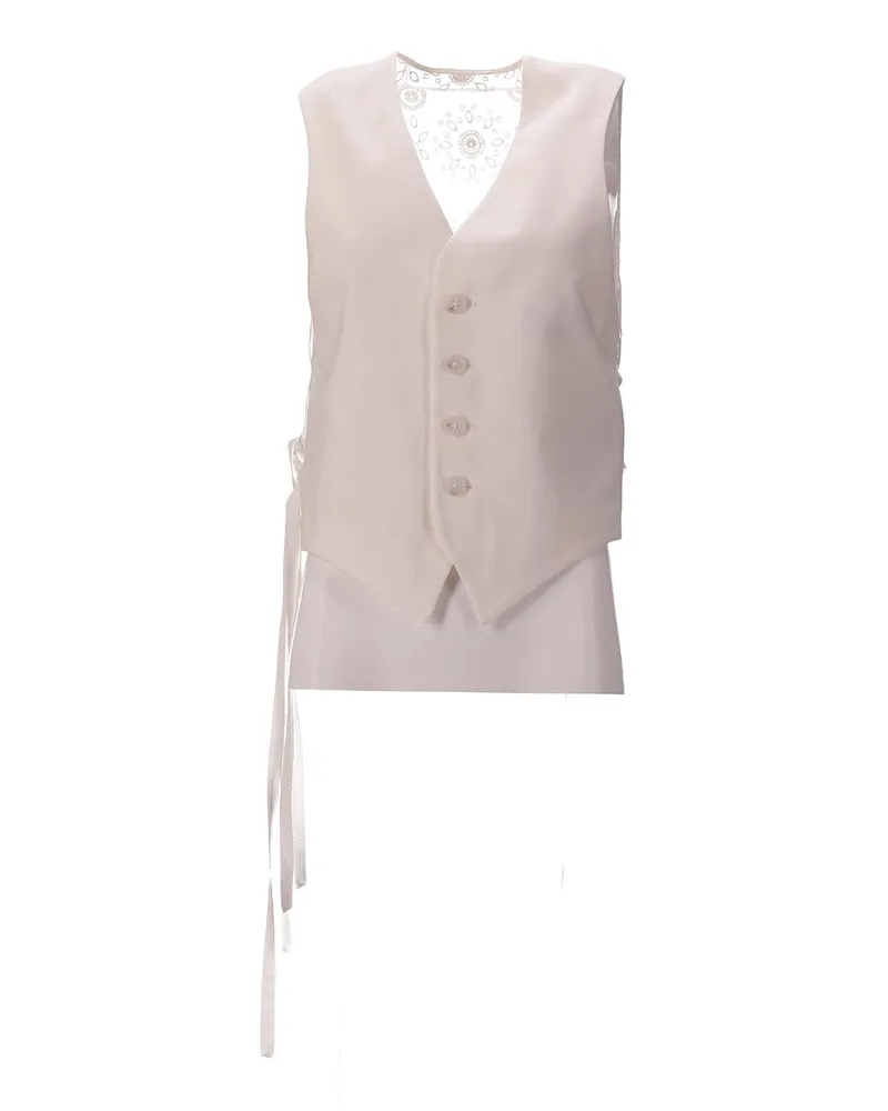 Ann Demeulemeester Top - Weiß Weiß