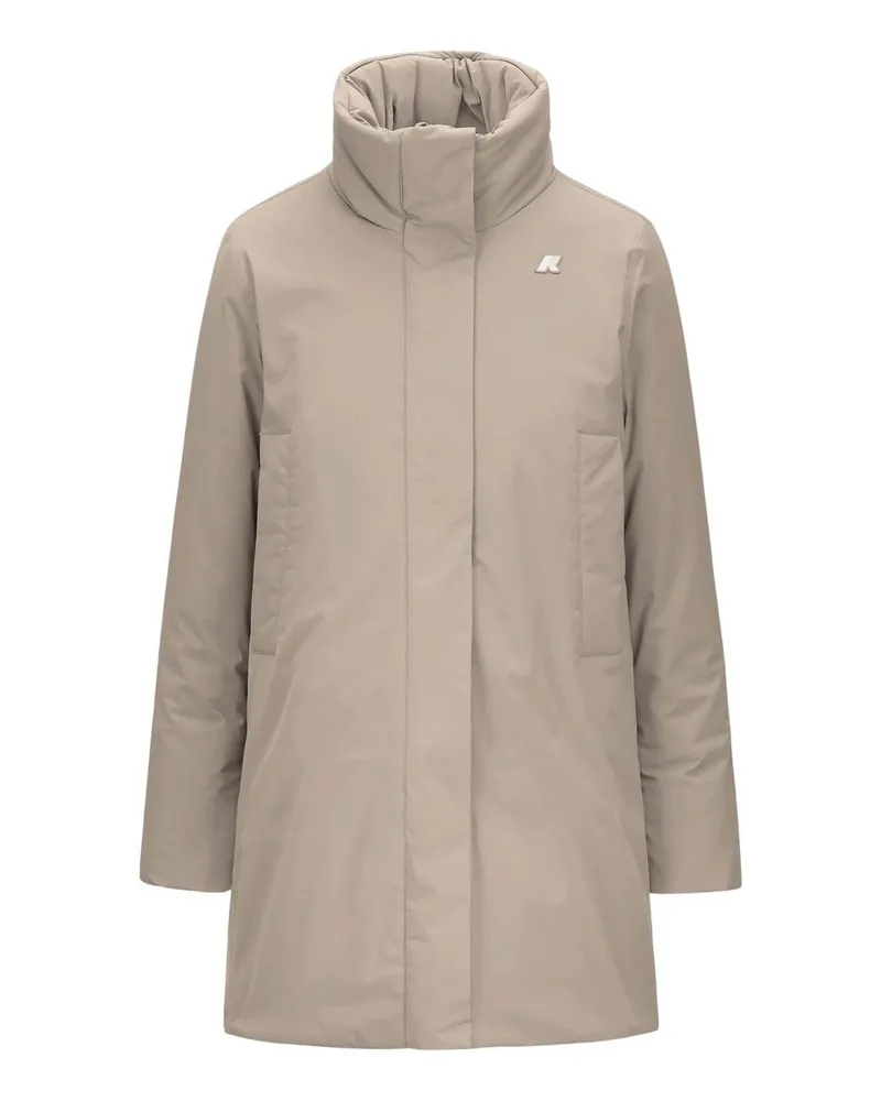 K-Way Knielanger Mantel - Beige Beige