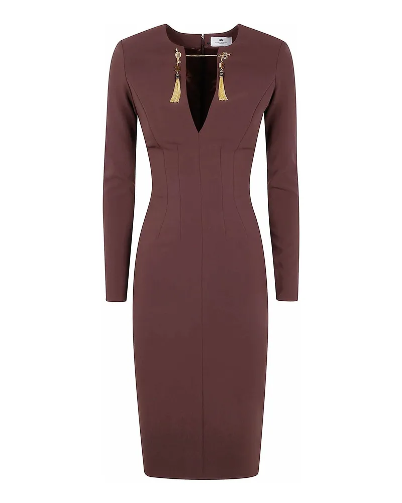 Elisabetta Franchi Maxikleid - Braun Braun