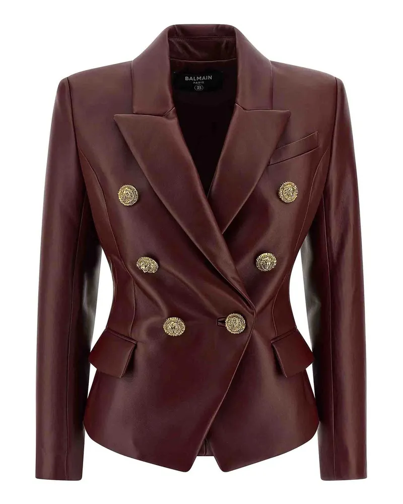 Balmain Blazer - Dunkelrot Dunkelrot