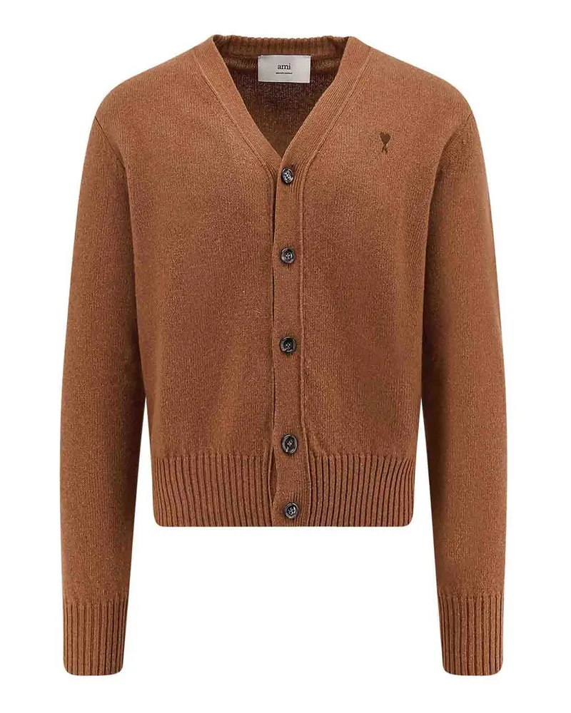 AMI Paris Cardigan - Braun Braun