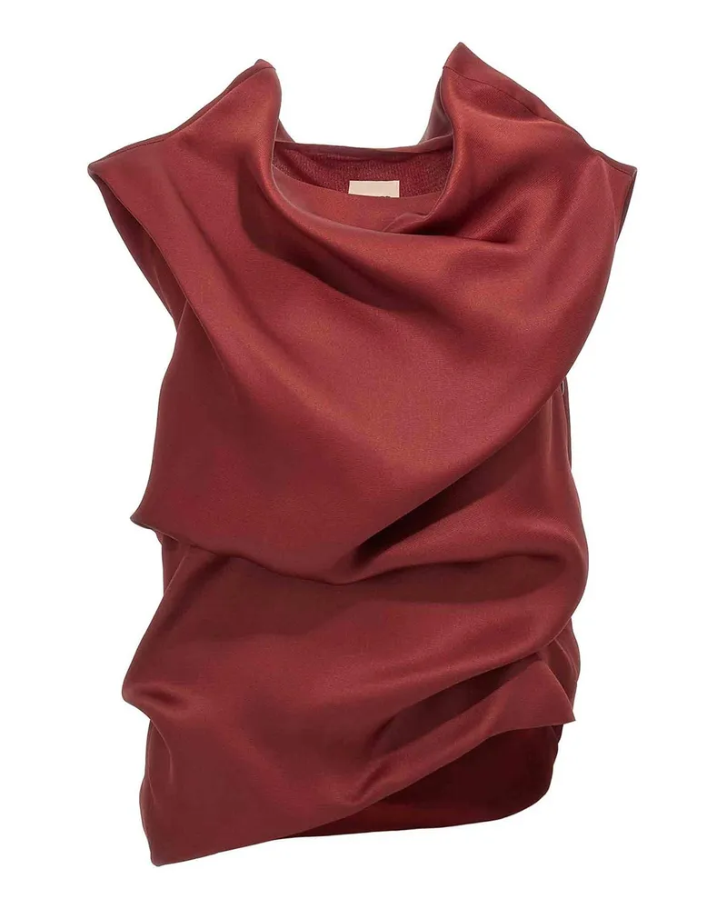 KHAITE Top - Dunkelrot Dunkelrot