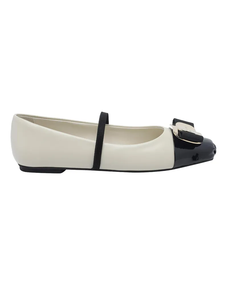 Ferragamo Ballerinas - Weiß Weiß