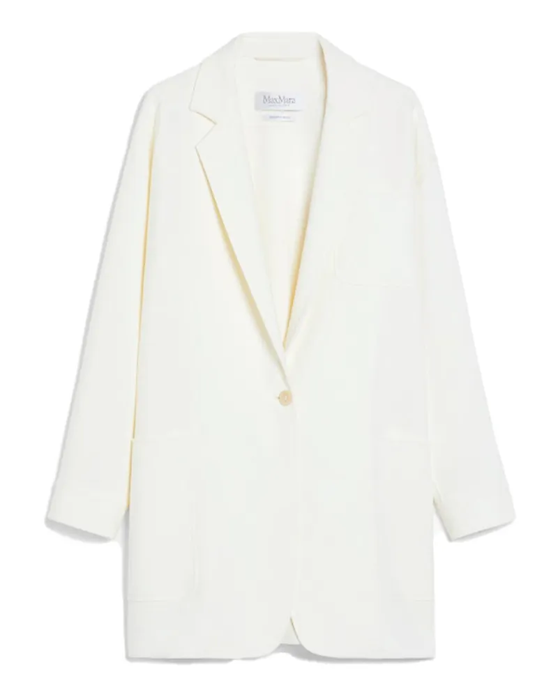 Max Mara Casualjacke - Weiß Weiß