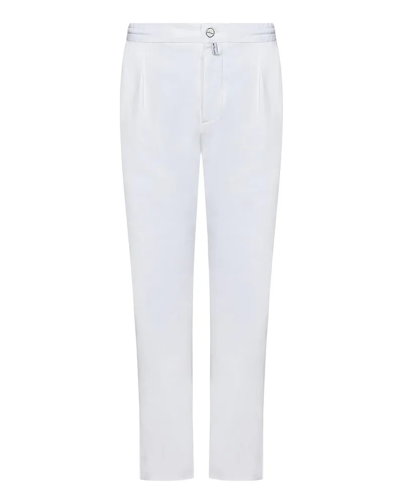 Kiton Casual Hose - Weiß Weiß