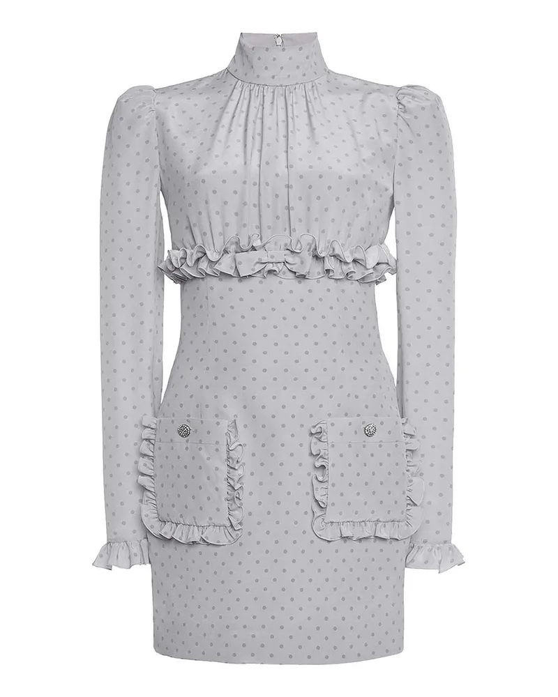 Alessandra Rich Kurzes Kleid - Grau Grau