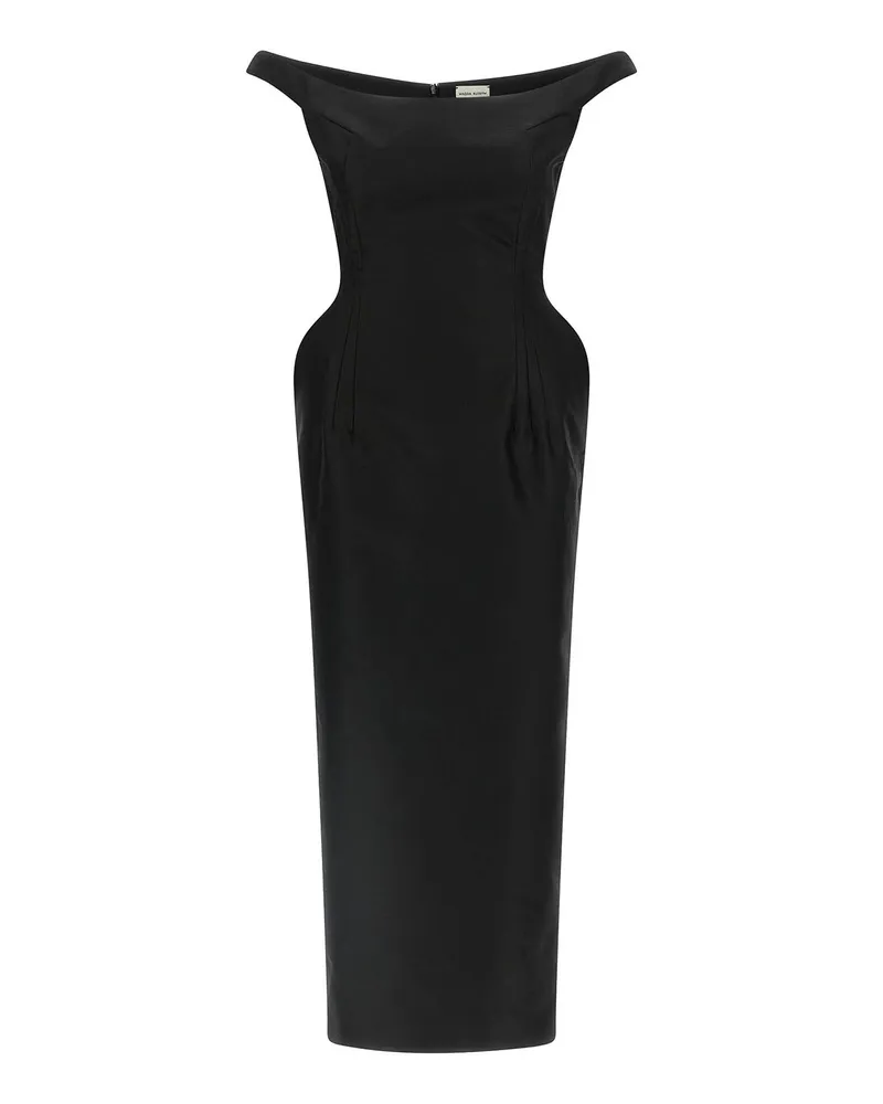 Magda Butrym Knielanges Kleid - Schwarz Schwarz