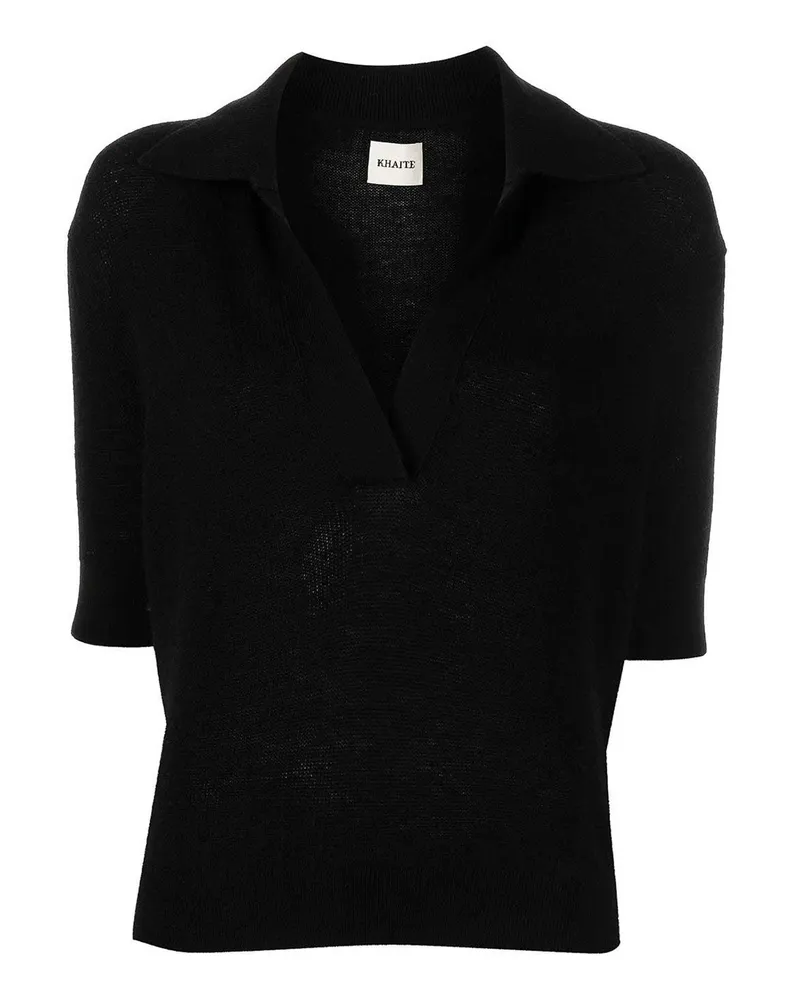 KHAITE Poloshirt - Schwarz Schwarz