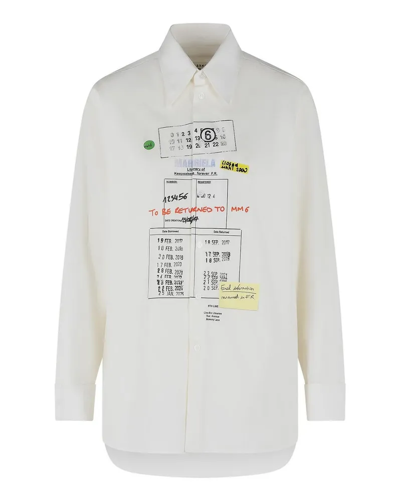 Maison Margiela Hemd - Weiß Weiß