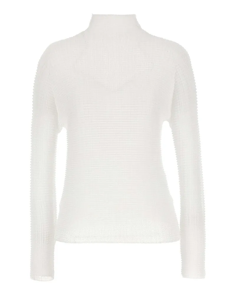 Issey Miyake Bluse - Weiß Weiß