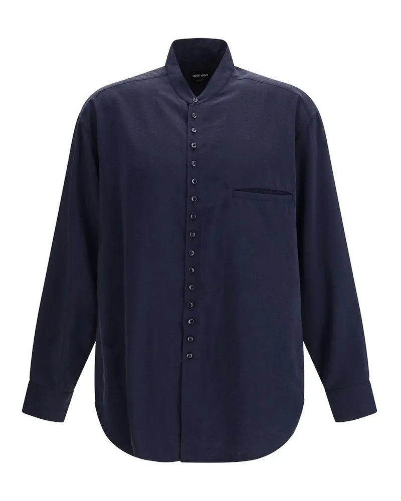 Giorgio Armani Hemd - Blau Blau