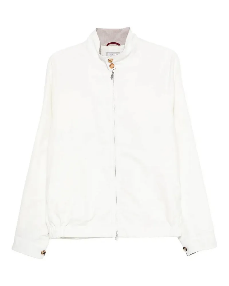 Brunello Cucinelli Bomberjacke - Weiß Weiß