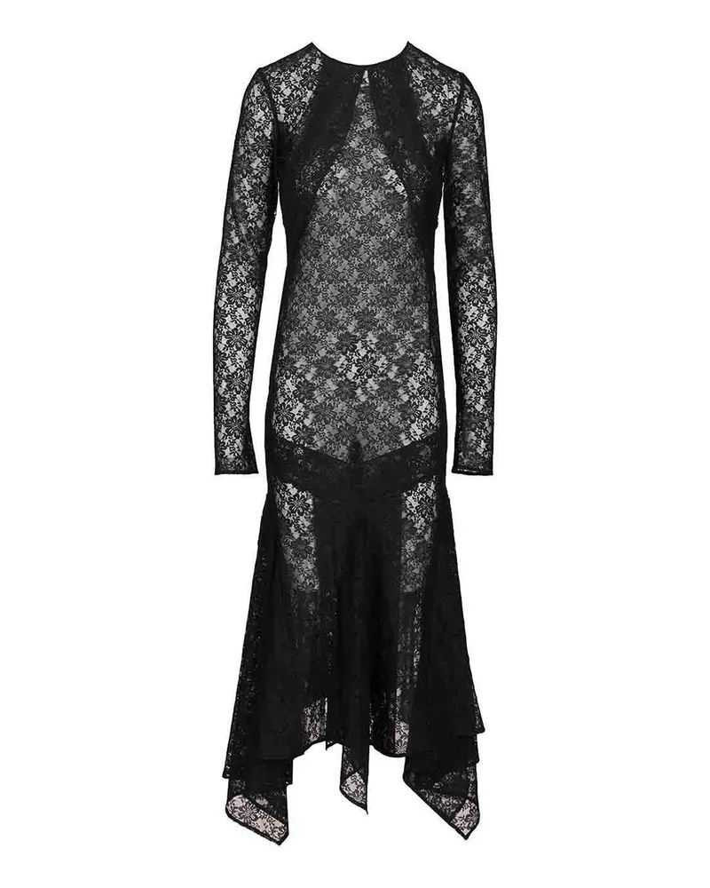 ATTICO Knielanges Kleid - Schwarz Schwarz