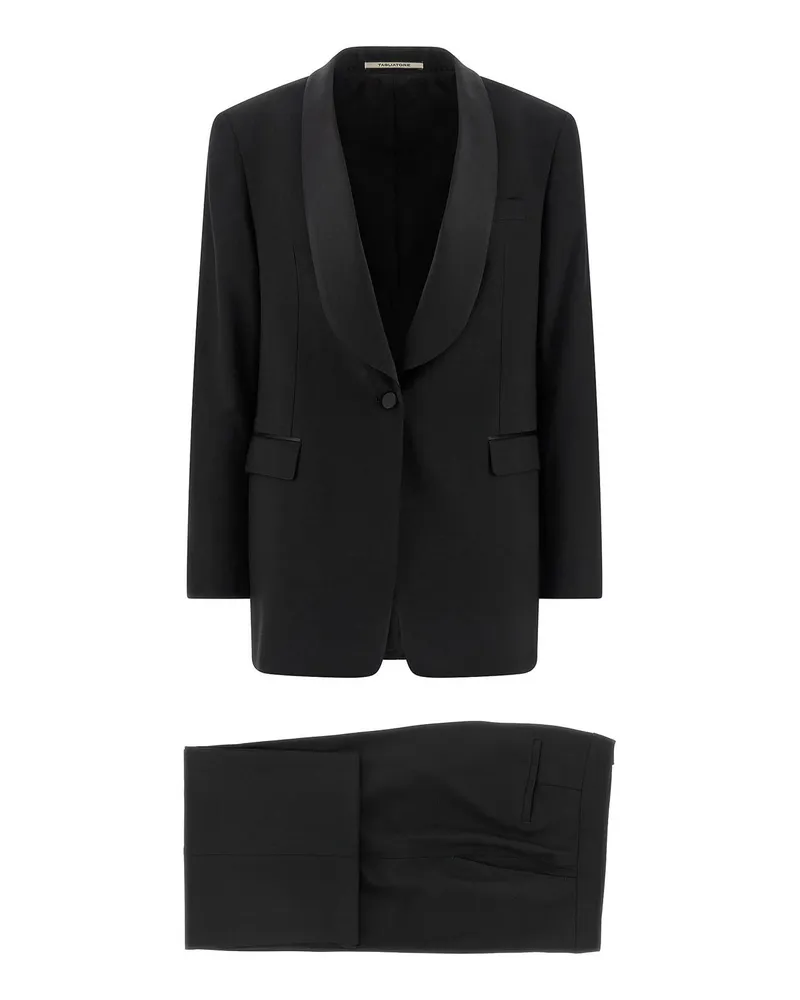 Tagliatore Knielanges Kleid - Schwarz Schwarz