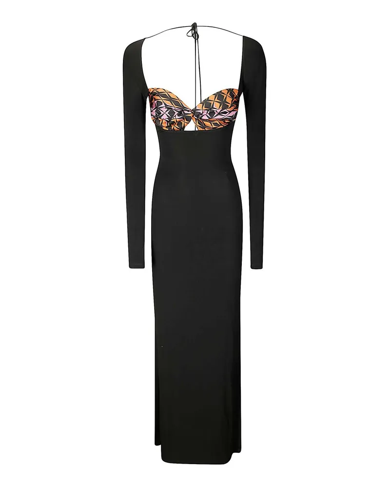 Marine Serre Maxikleid - Bunt Bunt