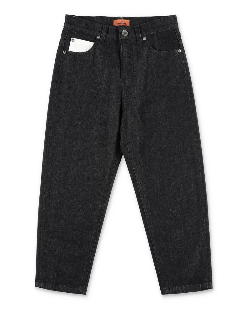 Missoni Straight Leg Jeans - Schwarz Schwarz