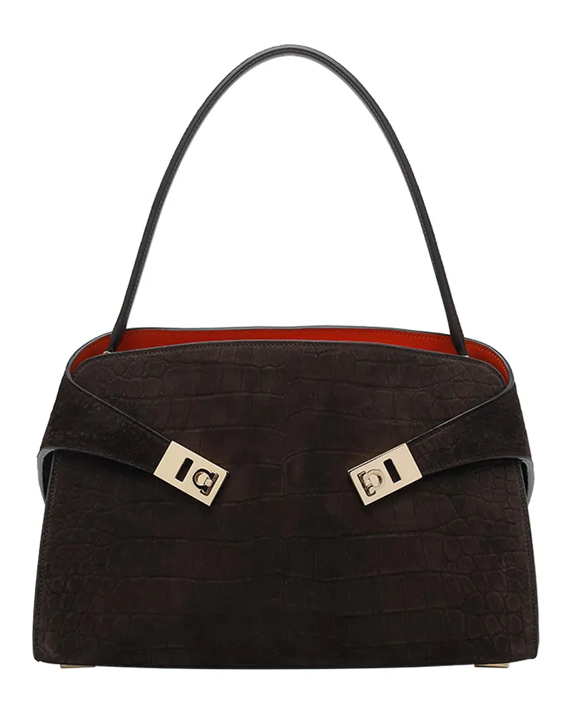 Ferragamo Schultertasche - Braun Braun