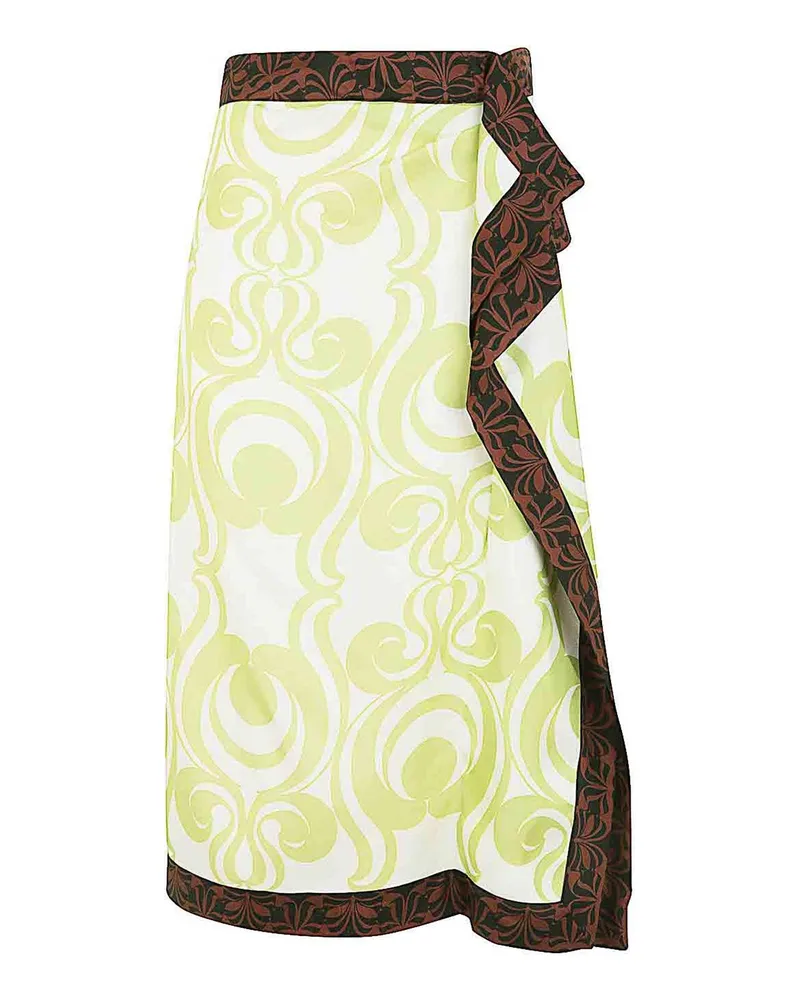 Dries van Noten Midirock - Grün Grün