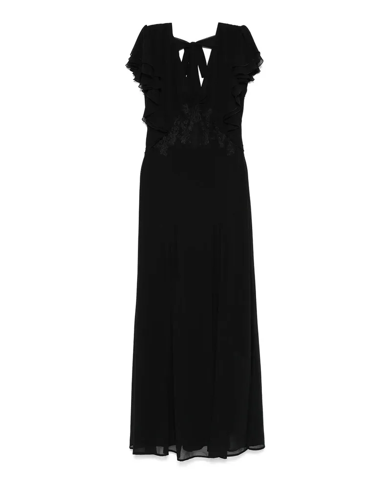 Ermanno Scervino Knielanges Kleid - Schwarz Schwarz