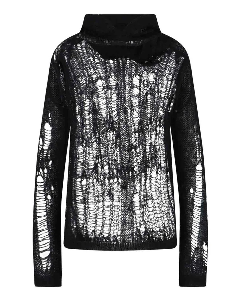 Rick Owens Rollkragenpullover - Schwarz Schwarz