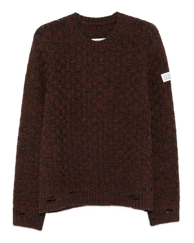 Maison Margiela Rundhalspullover - Braun Braun