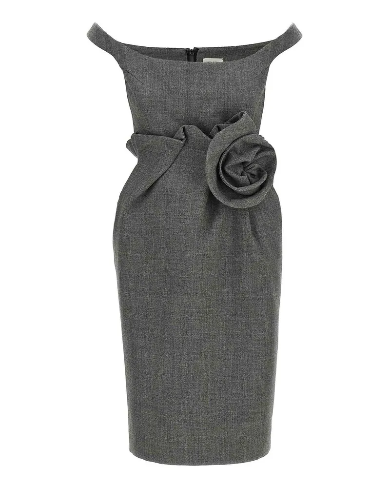 Magda Butrym Knielanges Kleid - Grau Grau