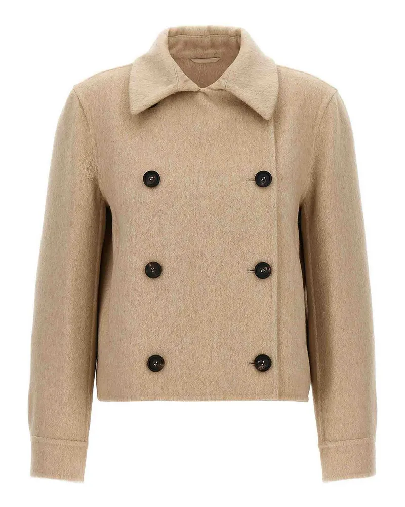 Brunello Cucinelli Kurzer Mantel - Beige Beige
