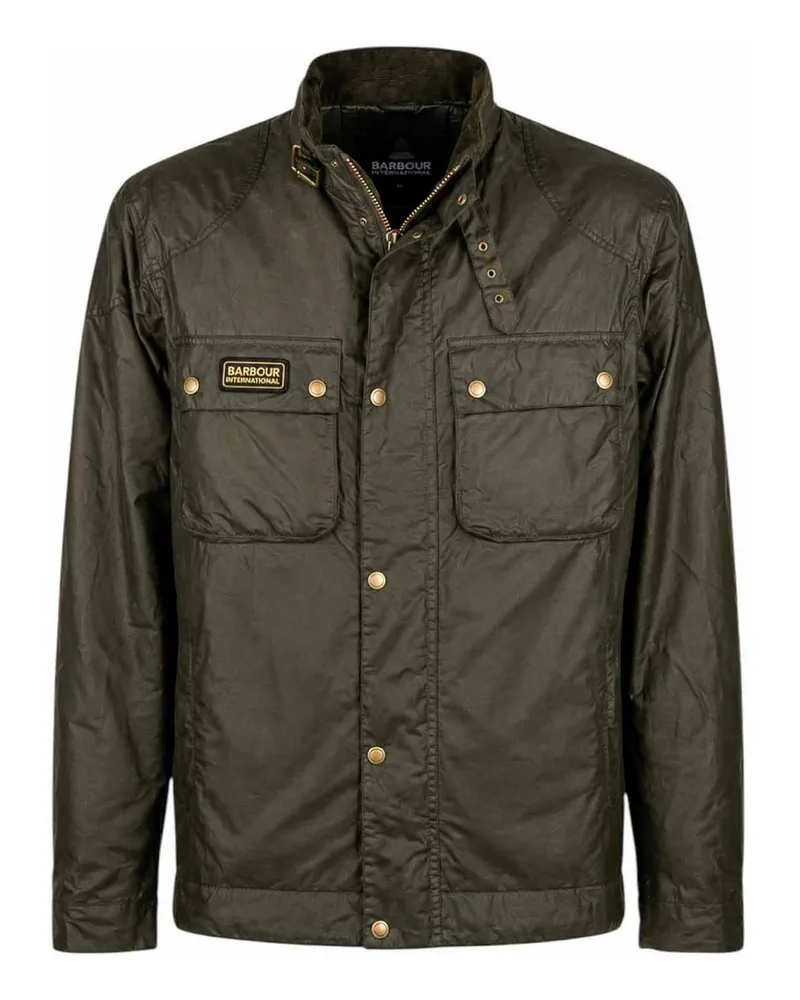 Barbour Knielanger Mantel - Grün Grün