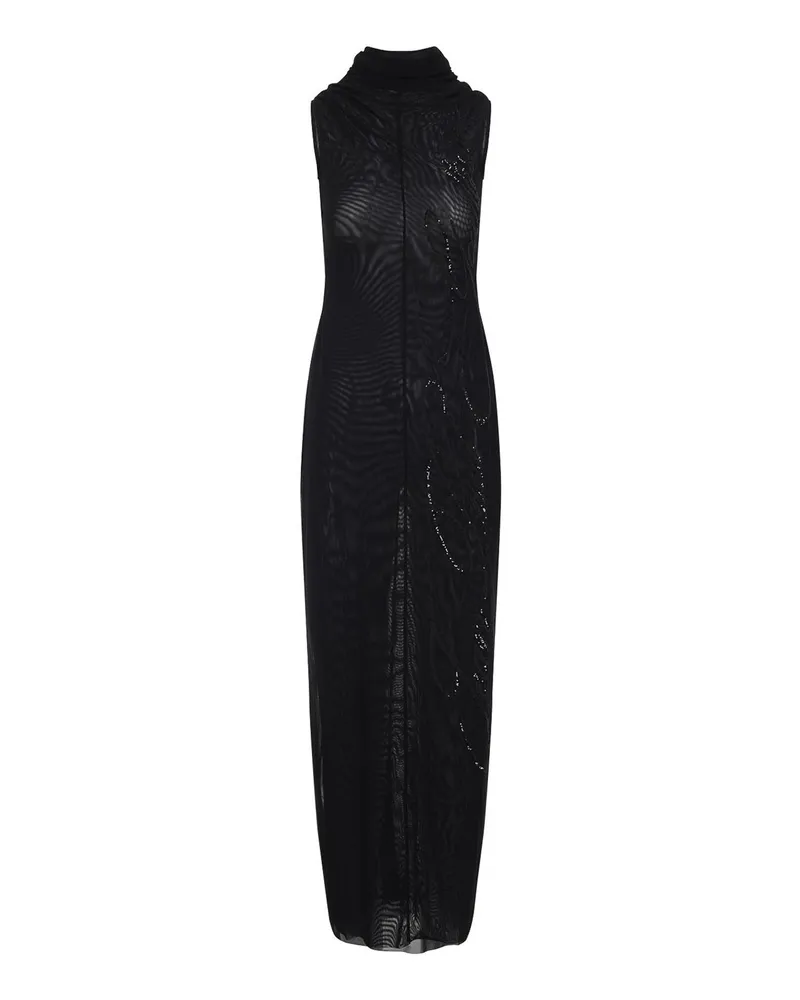 Jean Paul Gaultier Maxikleid - Schwarz Schwarz