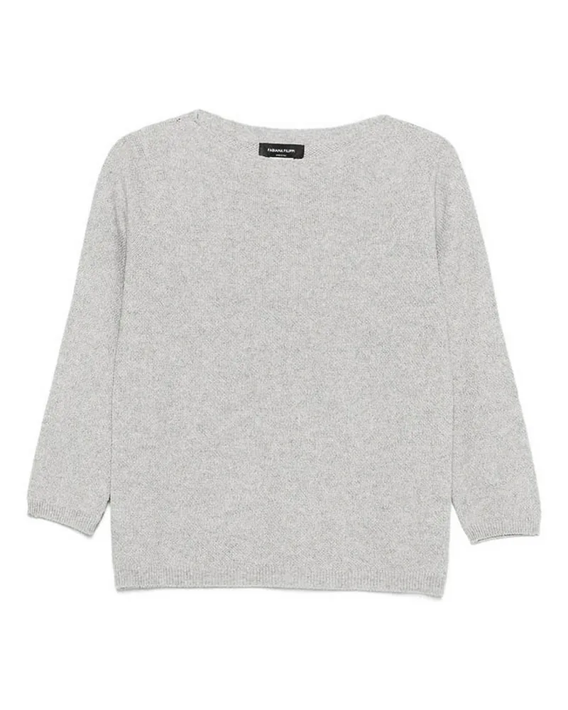 Fabiana Filippi U-Boot-Pullover - Grau Grau